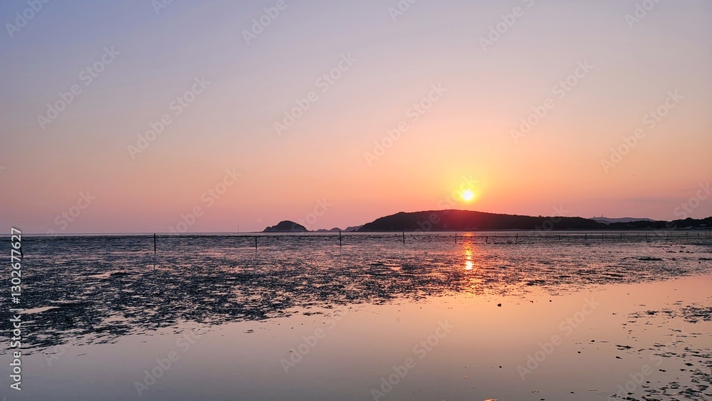 Obraz premium sunset over the sea