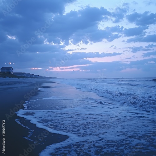 Coastal Dusk at Sunrise