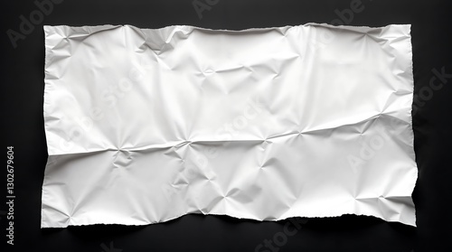 Wallpaper Mural A collection of crumpled, torn, and wrinkled blank paper sheets with various textures and edges, perfect for use in creative design, scrapbooking, mockups, or artistic backgrounds. Torontodigital.ca