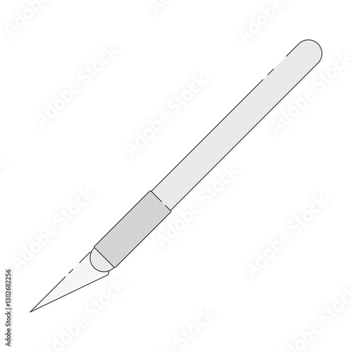 simple vector illustration of an x ​​acto knife