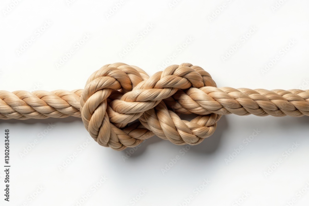 Severed rope, unraveling noose, white backdrop , fiber, concept, frayed Severed rope, unraveling noose, white backdrop , fiber, concept, frayed