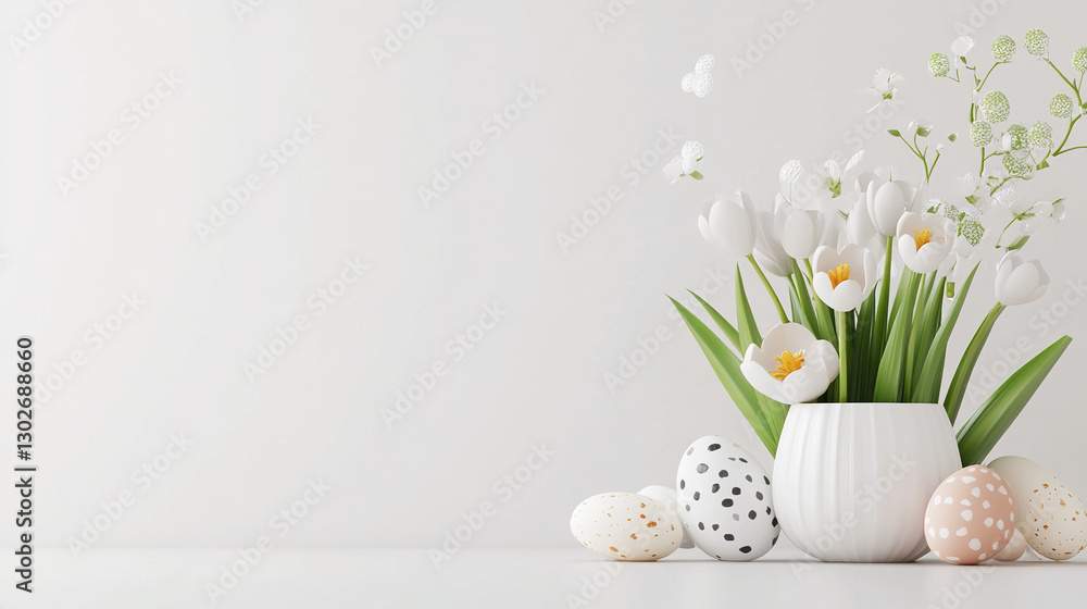 Easter Eggs and Flowers Easter Eggs and Flowers