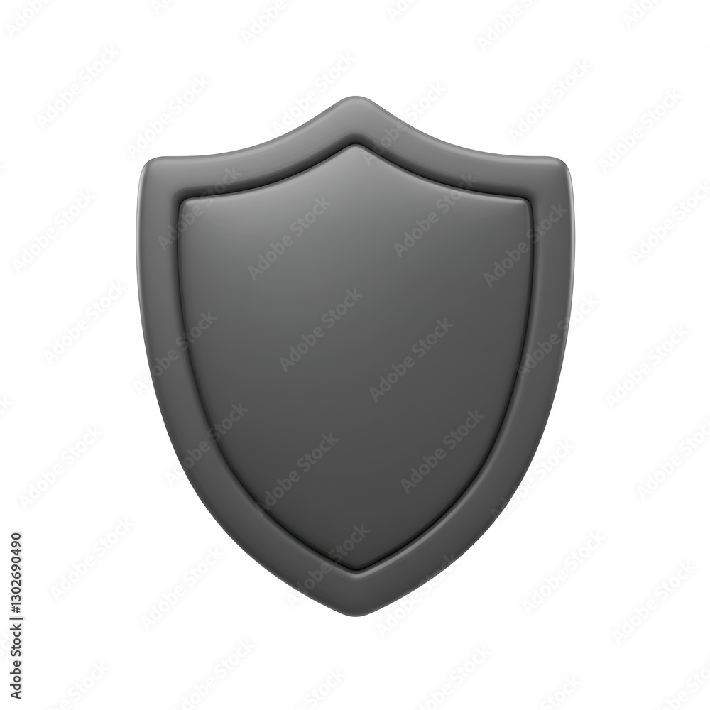 Shield Badge – 3D Classic Shield Shape for Security and Protection Shield Badge – 3D Classic Shield Shape for Security and Protection