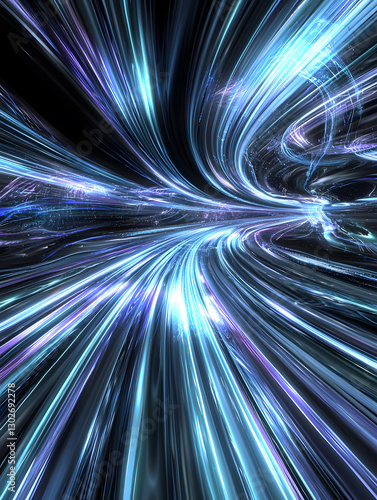 Dynamic abstract light swirl