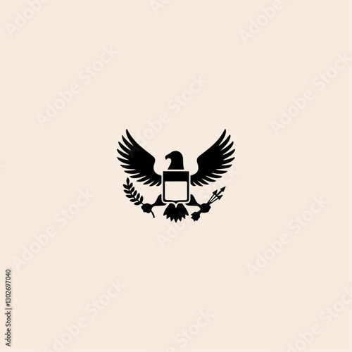 American Presidential icon flat vector design.