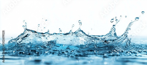 water splash isolated on white background
