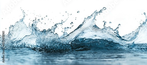 water splash isolated on white background