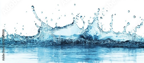 water splash isolated on white background