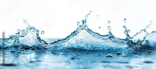 water splash isolated on white background