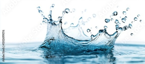 water splash isolated on white background