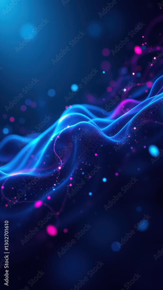 Fototapeta premium Digital illustration with vibrant colors representing modern technology and concepts like ci/cd, docker, kubernetes, devops.