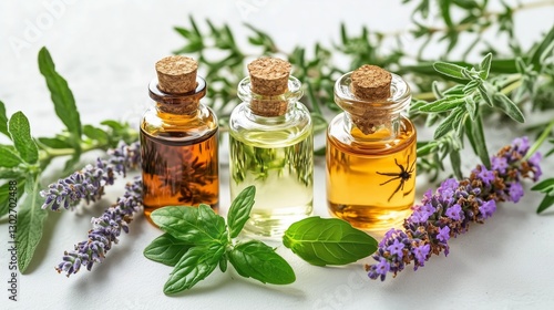 Basil, lavender, rosemary, mint, and lemongrass are plants that help keep spiders, ants, flies, and mosquitoes out of the house