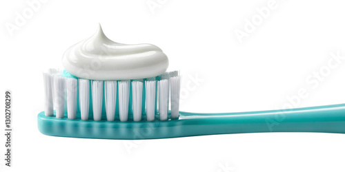 Close-Up of Toothpaste on a Toothbrush – Isolated on Transparent Background
Toothpaste on Toothbrush Macro Shot – High-Quality Transparent Cutout