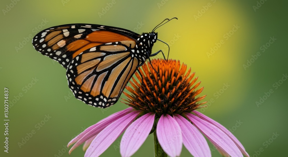 Obraz premium monarch butterfly on flower