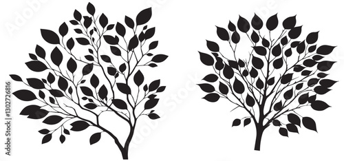 Tree branch vector illustration