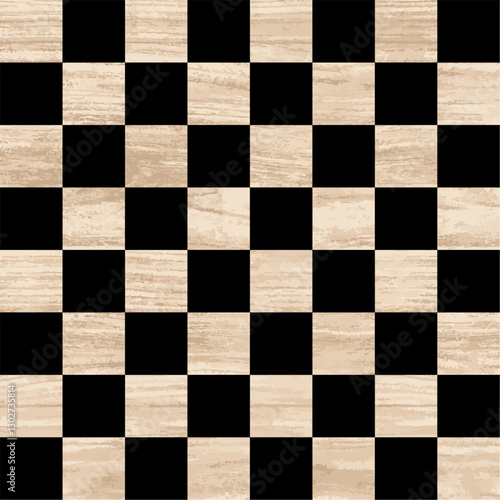 Wooden chessboard background vector