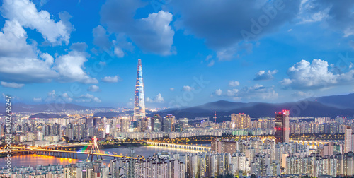 view of Seoul City  South Korea