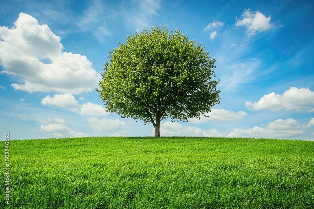 Obraz premium lonely tree on a field