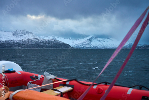 Approaching Senja Island in...