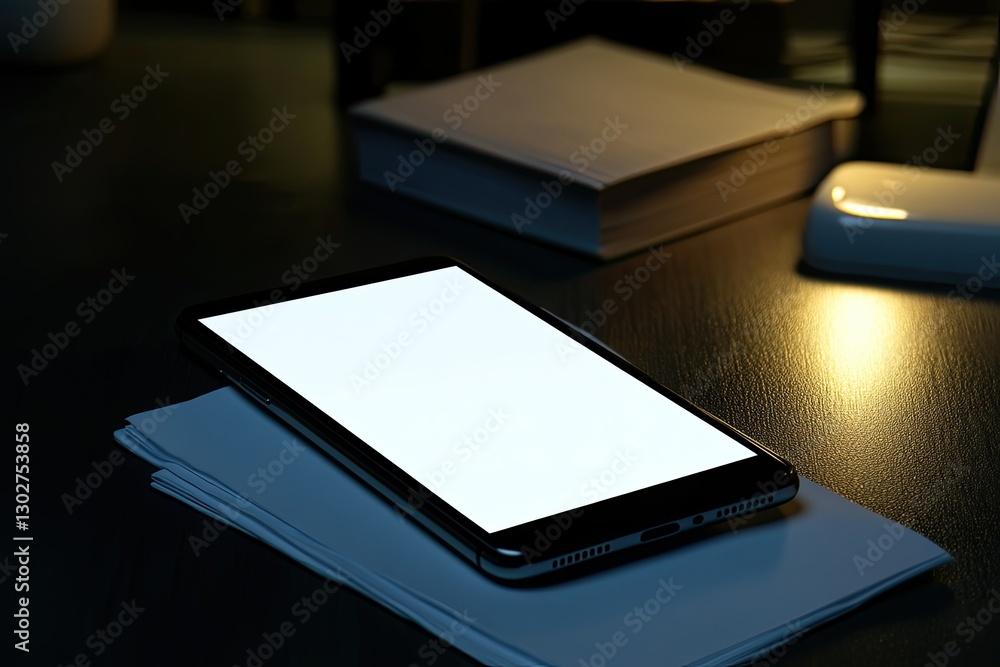 High Definition View of Work with Documents on the Smartphone High Definition View of Work with Documents on the Smartphone