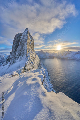 icy winter landscape of the...