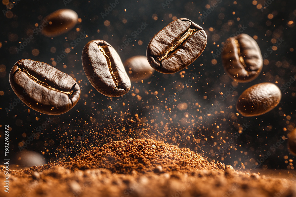 Fresh Coffee Beans with a Deep, Robust Color Palette, coffee bean, banner, background, coffee, brown, espresso, drink, coffee, caffeine, generative ai Fresh Coffee Beans with a Deep, Robust Color Palette, coffee bean, banner, background, coffee, brown, espresso, drink, coffee, caffeine, generative ai