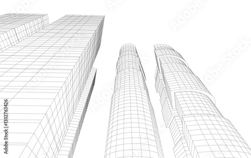 modern office buildings in the city