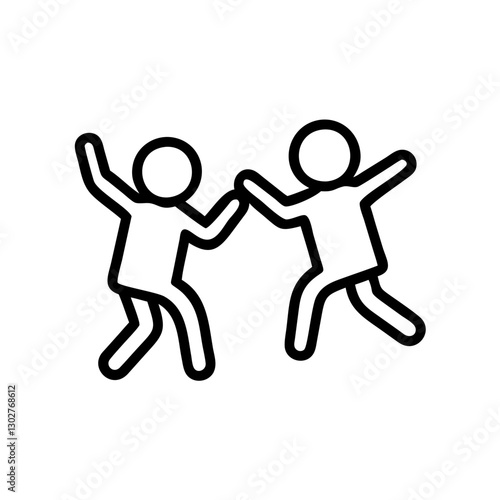 Playful kids engaging in a fun and energetic dance surrounded by laughter and joy during an outdoor event in a lively park setting