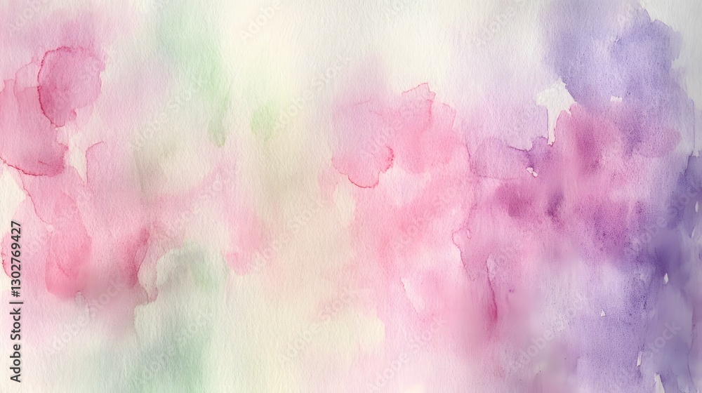 Fototapeta premium Abstract Watercolor Texture in Soft Pastel Colors for Design Use