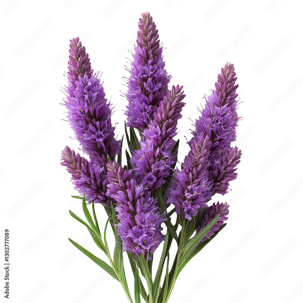 Obraz premium Liatris Flower isolated on transparent background