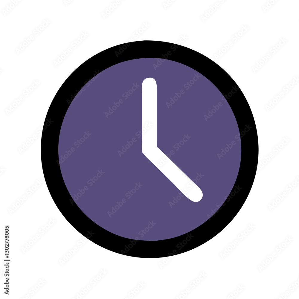 Clock icon design in vector format featuring a modern minimalist style suitable for various digital applications Clock icon design in vector format featuring a modern minimalist style suitable for various digital applications