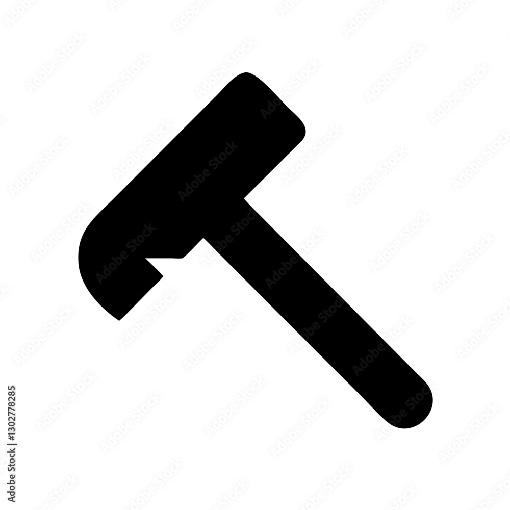 Vector icon of a gavel representing justice and legal proceedings in a minimalistic style suitable for various digital applications Vector icon of a gavel representing justice and legal proceedings in a minimalistic style suitable for various digital applications