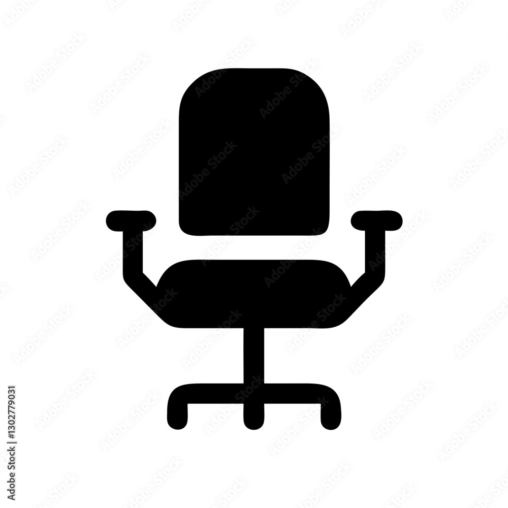 Stylish office chair vector icon design for modern workspace settings suitable for various digital applications Stylish office chair vector icon design for modern workspace settings suitable for various digital applications