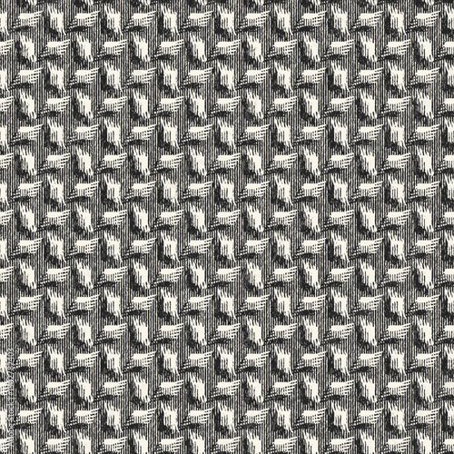 Monochrome Grain Mottled Check Pattern