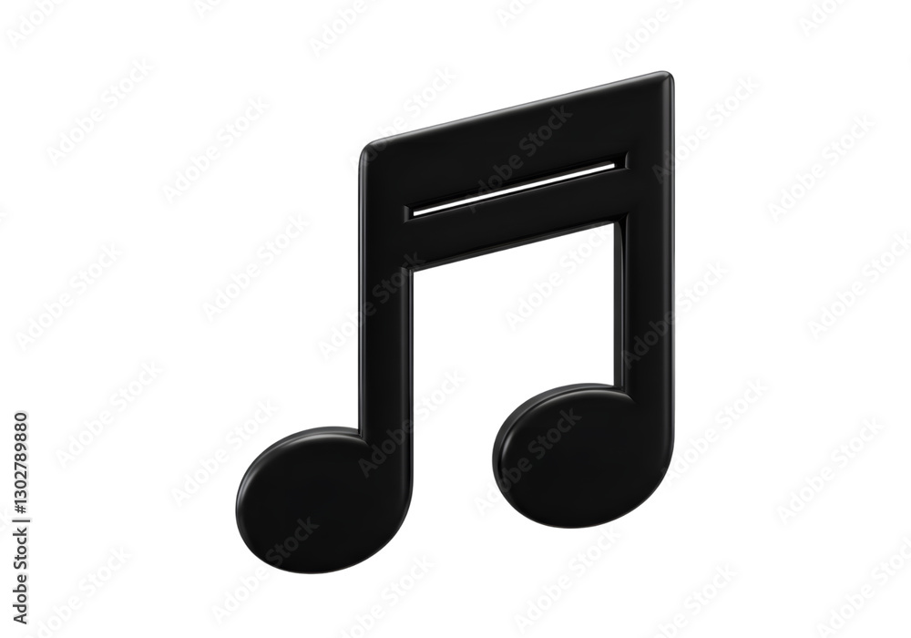 Black Music Note Icon Representing Sound And Melody Isolated On A Transparent Background PNG. Black Music Note Icon Representing Sound And Melody Isolated On A Transparent Background PNG.