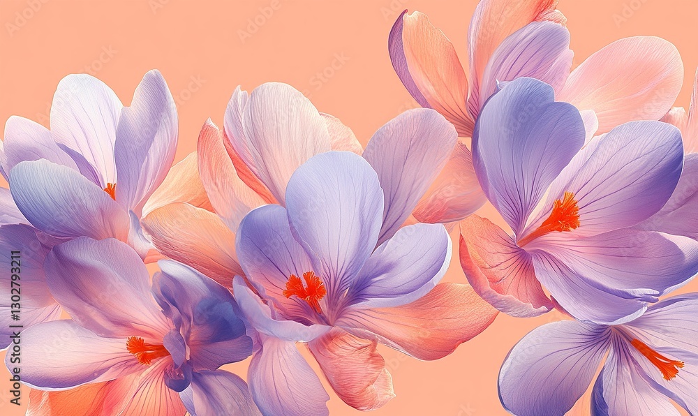 Crocus flower background Crocus flower background