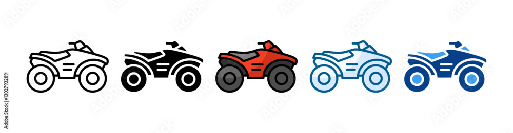 Atv Icon Set Multiple Style Collection Atv Icon Set Multiple Style Collection