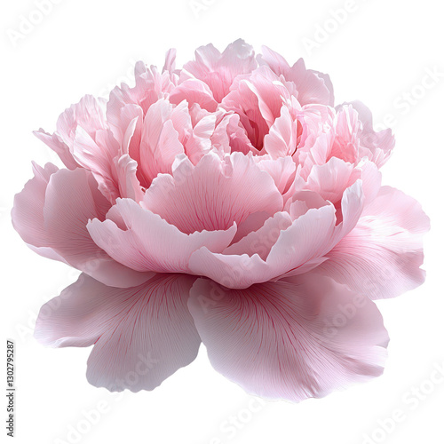 Peony Flower isolated on transparent background