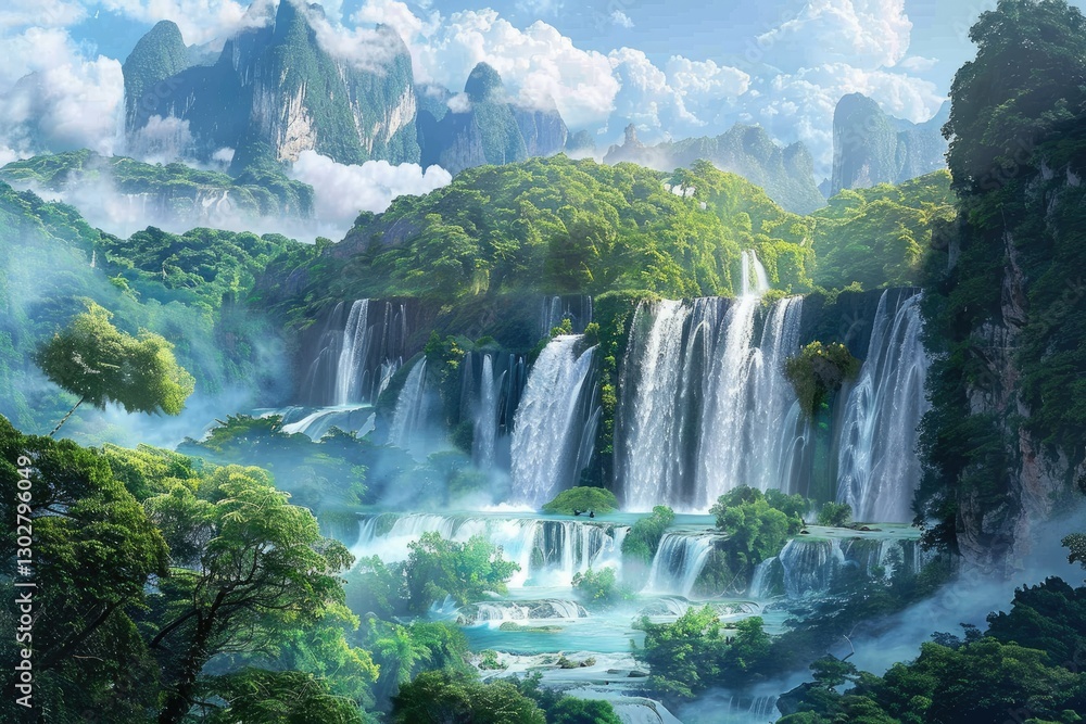 High Quality Picture of Scenic Images of Natural Landscapes Including Waterfalls and Mountains High Quality Picture of Scenic Images of Natural Landscapes Including Waterfalls and Mountains