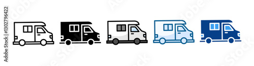 Camperh Icon Set Multiple Style Collection