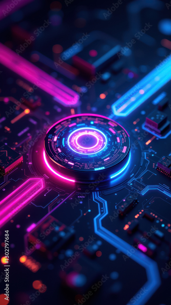 A vibrant digital illustration of a complex network resembling a data center or tech infrastructure, with neon colors and intricate lines. A vibrant digital illustration of a complex network resembling a data center or tech infrastructure, with neon colors and intricate lines.