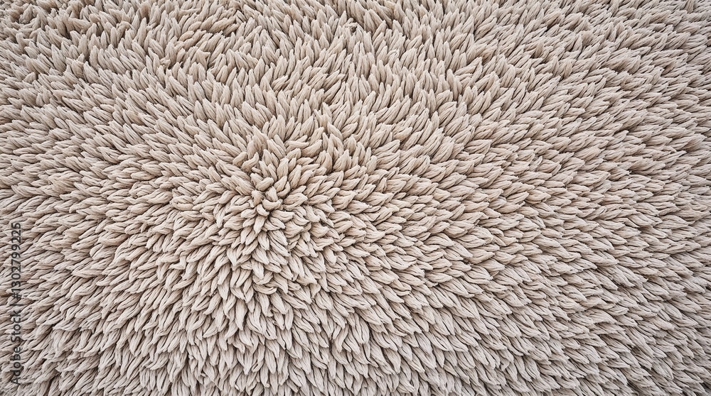 Pale Beige Fluffy Fur Texture, Starburst Pattern with Fine Synthetic Fiber Composition Pale Beige Fluffy Fur Texture, Starburst Pattern with Fine Synthetic Fiber Composition