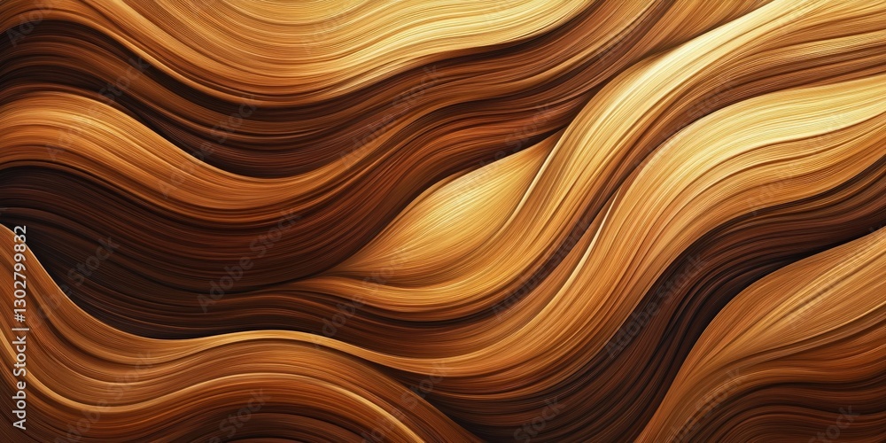 Flowing Golden Brown Waves A Luxurious and Artistic Abstract Background Image Flowing Golden Brown Waves A Luxurious and Artistic Abstract Background Image