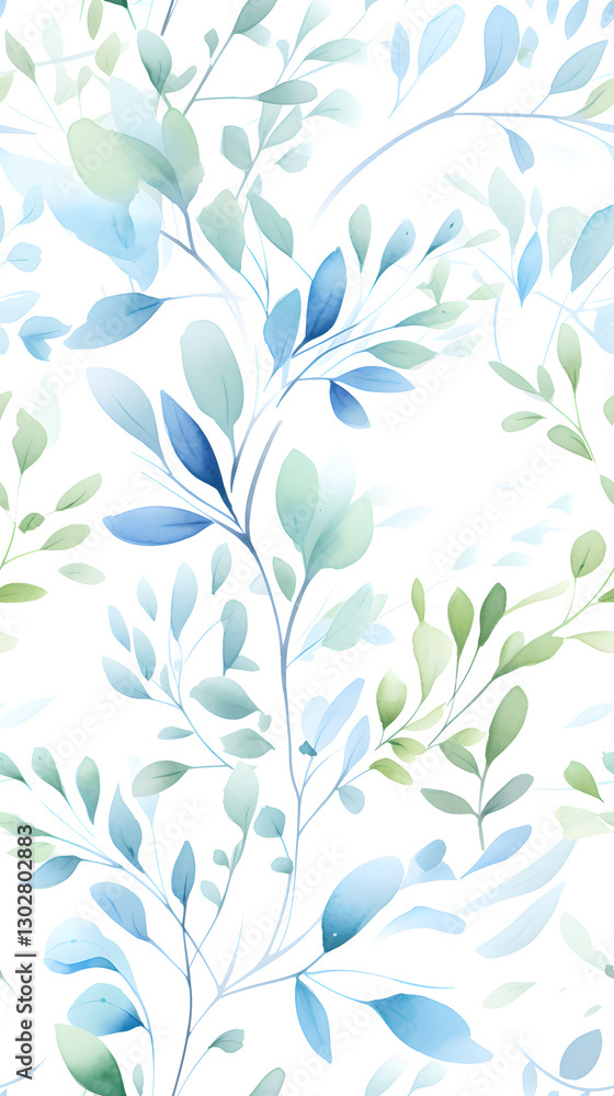 watercolor leaf and stems pattern with leaves as accent abstract graphic poster background watercolor leaf and stems pattern with leaves as accent abstract graphic poster background