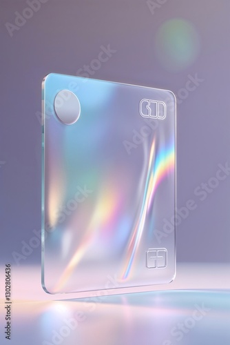 Glassmorphic Transparent Credit Card Concept