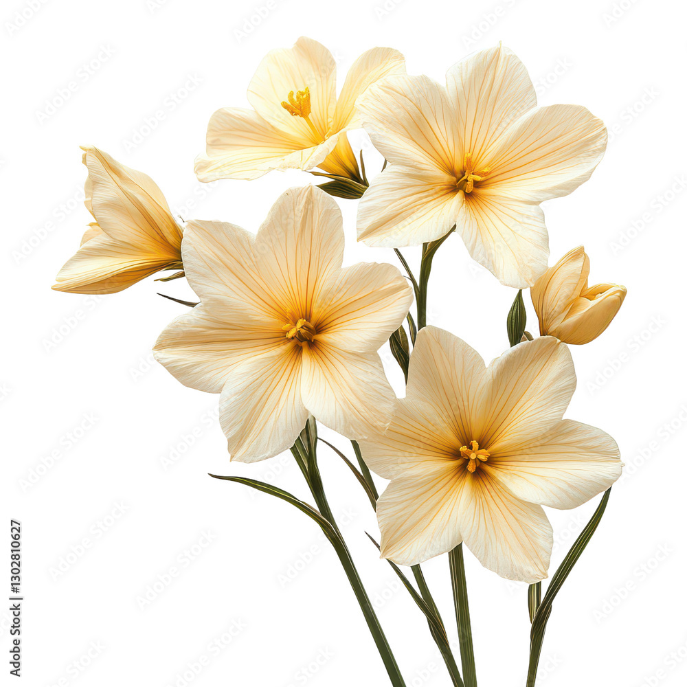 Fototapeta premium Sisyrinchium Flower isolated on transparent background