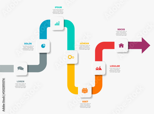 Infographic design template with place for your data. Vector illustration.