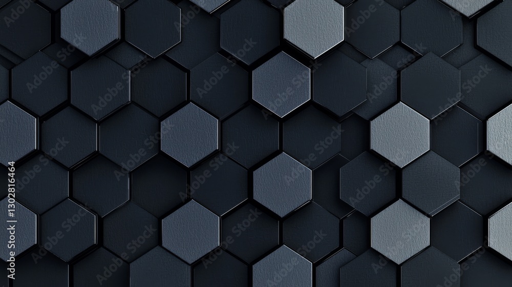 Dark Hexagonal Pattern Background: Modern Futuristic Geometric Design Dark Hexagonal Pattern Background: Modern Futuristic Geometric Design