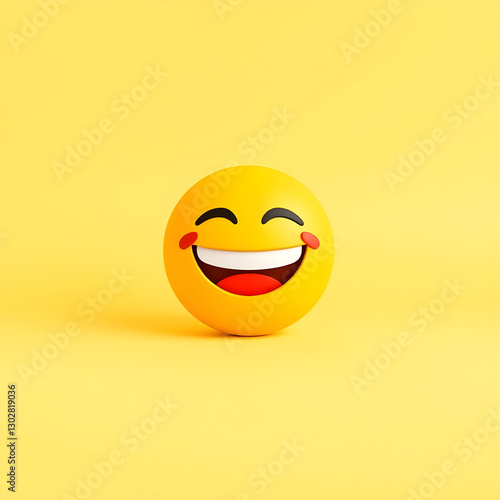 laughing smiley face, emoji design 