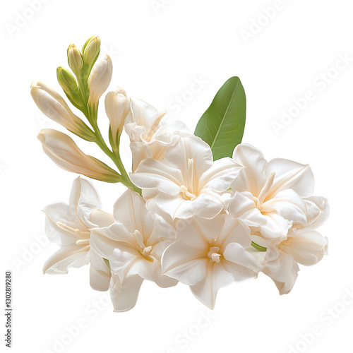 Tuberose Flower isolated on transparent background